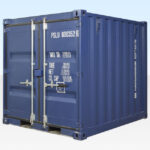 8FT SHIPPING CONTAINER ONE TRIP BLUE RAL 5013